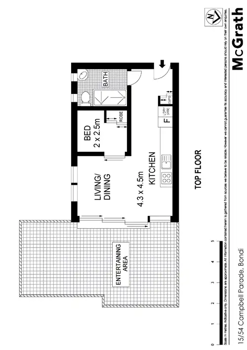 Floorplan of Homely apartment listing, 15/54 Campbell Parade, Bondi Beach NSW 2026