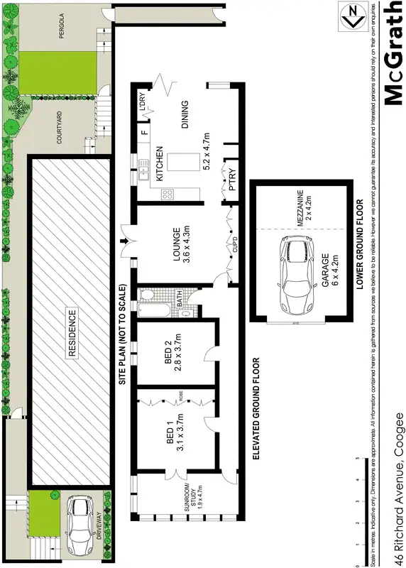 Floorplan of Homely house listing, 46 Ritchard Avenue, Coogee NSW 2034