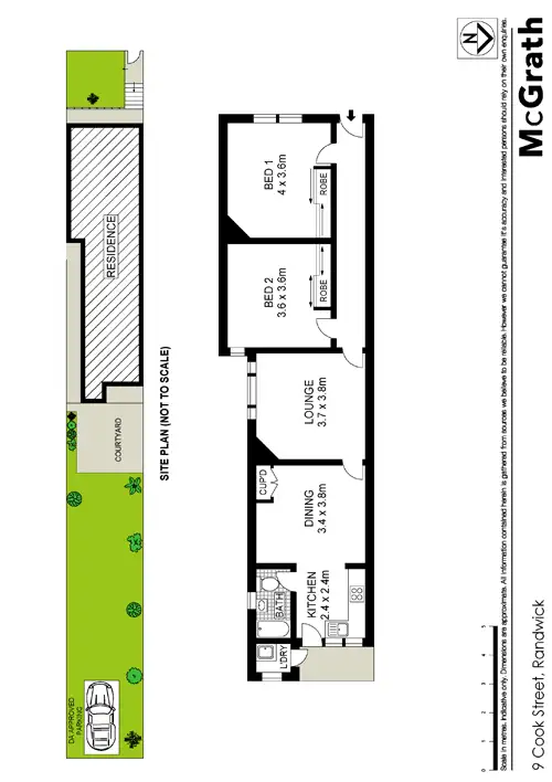 Floorplan of Homely house listing, 9 Cook Street, Randwick NSW 2031