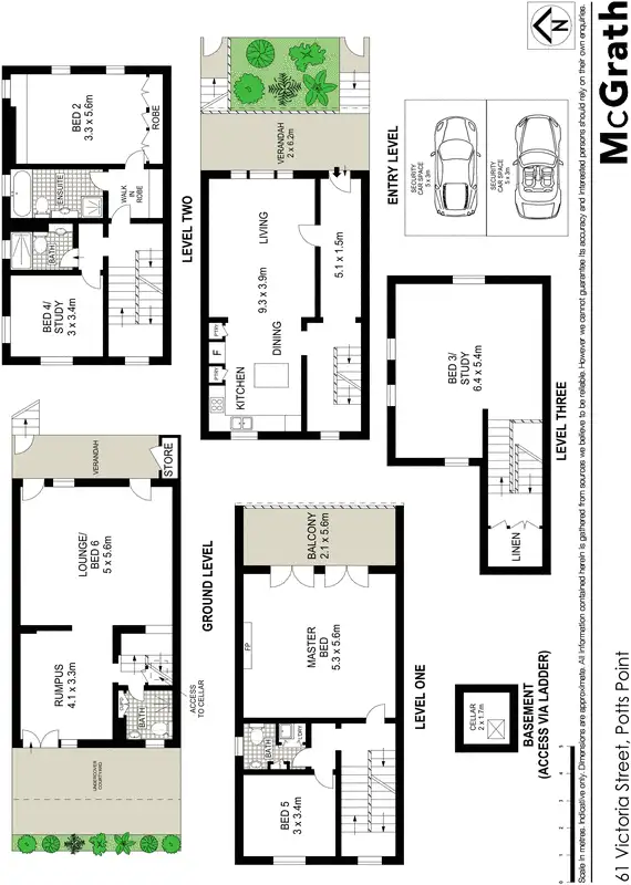 Floorplan of Homely house listing, 61 Victoria Street, Potts Point NSW 2011