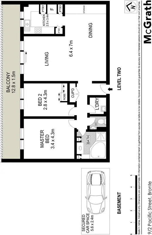 Floorplan of Homely apartment listing, 9/2 Pacific Street, Bronte NSW 2024