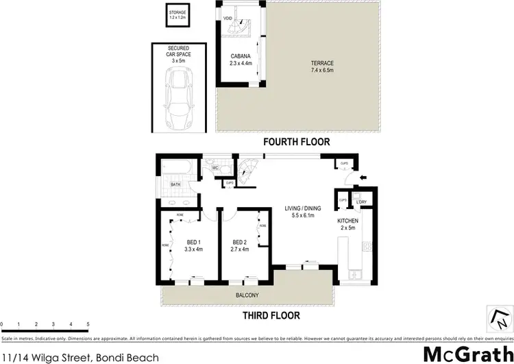 Floorplan of Homely apartment listing, 11/14 Wilga Street, Bondi Beach NSW 2026