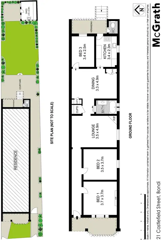 Floorplan of Homely house listing, 21 Castlefield Street, Bondi Beach NSW 2026