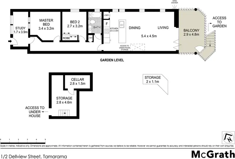 Floorplan of Homely apartment listing, 1/2 Dellview Street, Tamarama NSW 2026