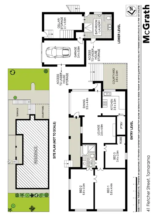 Floorplan of Homely house listing, 41 Fletcher Street, Tamarama NSW 2026