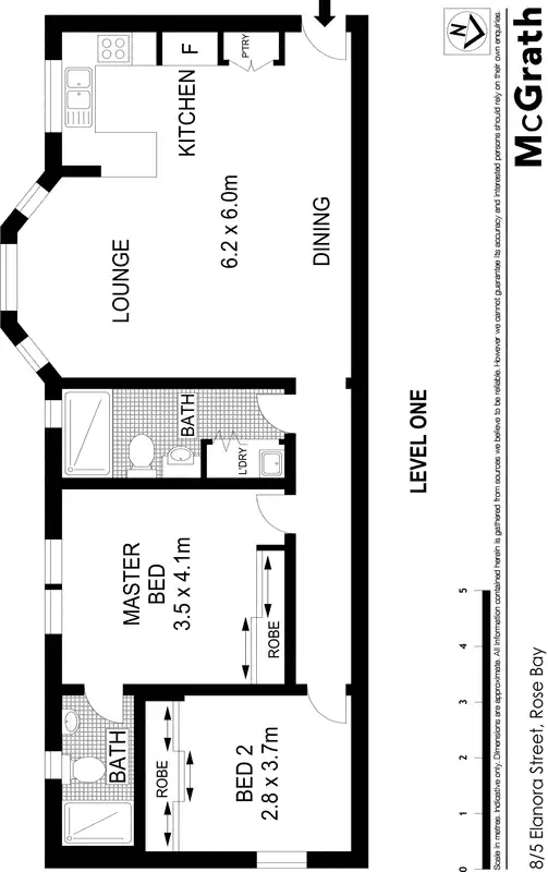 Floorplan of Homely apartment listing, 8/5 Elanora Street, Rose Bay NSW 2029