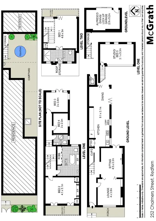 Floorplan of Homely house listing, 252 Chalmers Street, Redfern NSW 2016