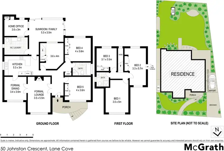 Floorplan of Homely house listing, 50 Johnston Crescent, Lane Cove NSW 2066