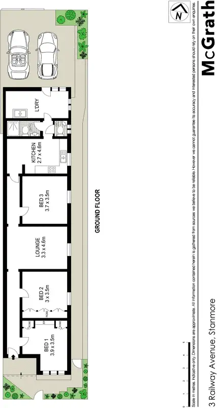 Floorplan of Homely house listing, 3 Railway Avenue, Stanmore NSW 2048