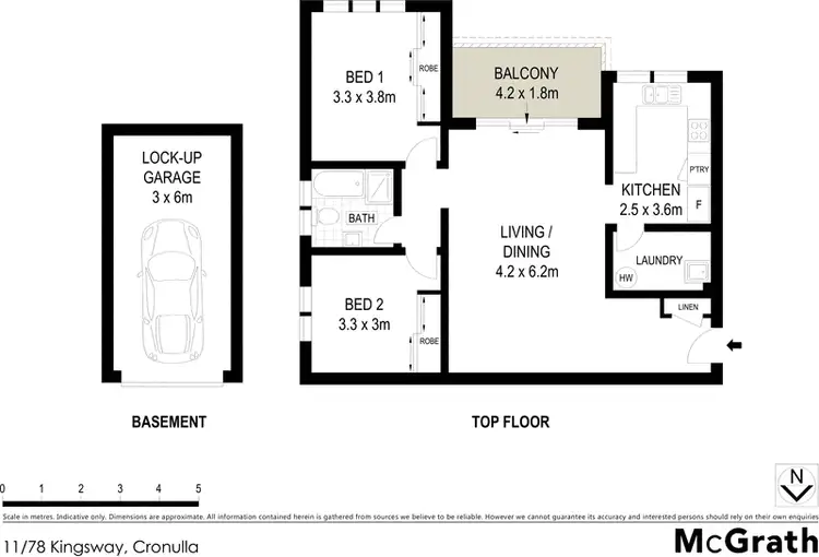 Floorplan of Homely apartment listing, 11/78 Kingsway, Cronulla NSW 2230