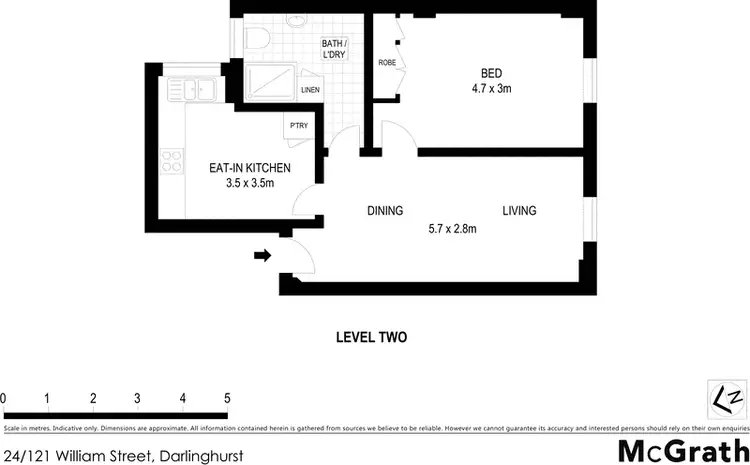 Floorplan of Homely apartment listing, 24/121 William Street, Darlinghurst NSW 2010