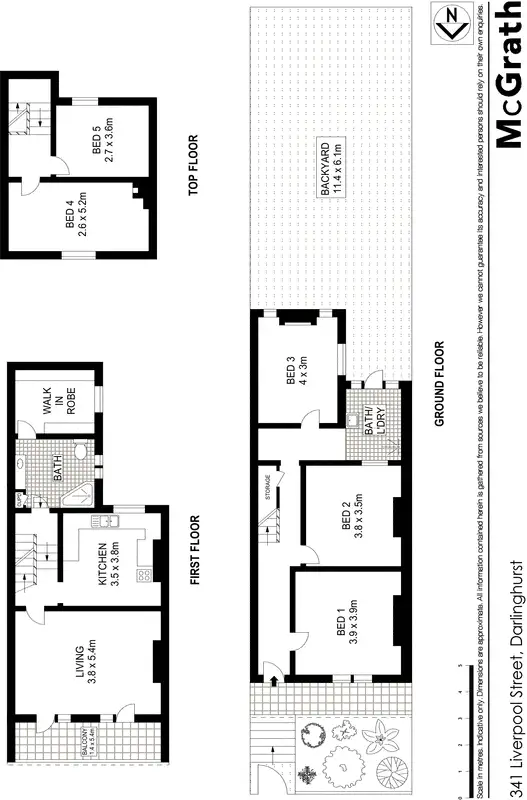 Floorplan of Homely house listing, 341 Liverpool Street, Darlinghurst NSW 2010