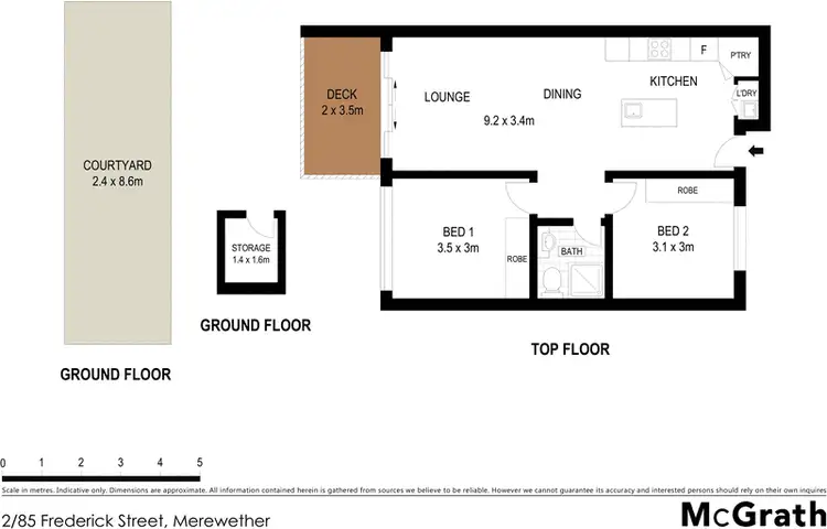 Floorplan of Homely apartment listing, 2/85 Frederick Street, Merewether NSW 2291