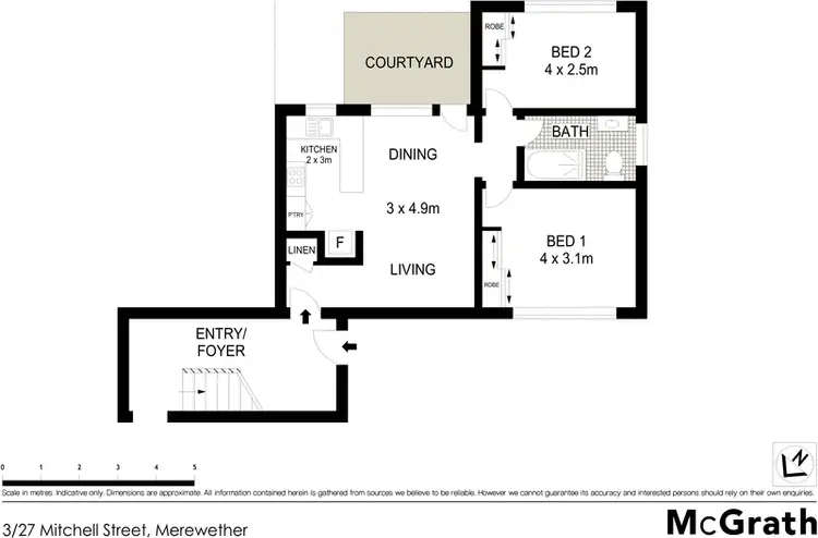 Floorplan of Homely apartment listing, 3/27 Mitchell Street, Merewether NSW 2291