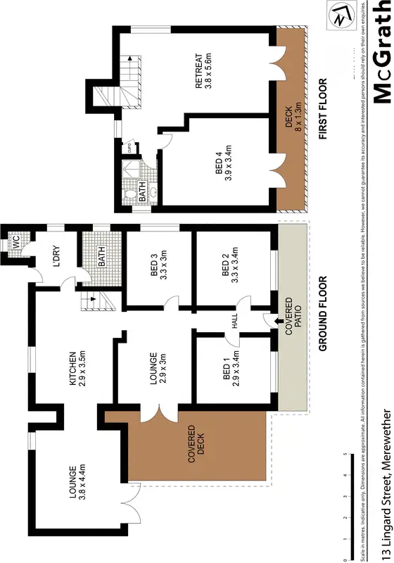 Floorplan of Homely house listing, 13 Lingard Street, Merewether NSW 2291