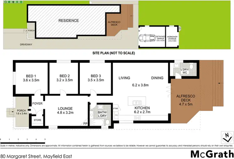 Floorplan of Homely house listing, 80 Margaret Street, Mayfield East NSW 2304