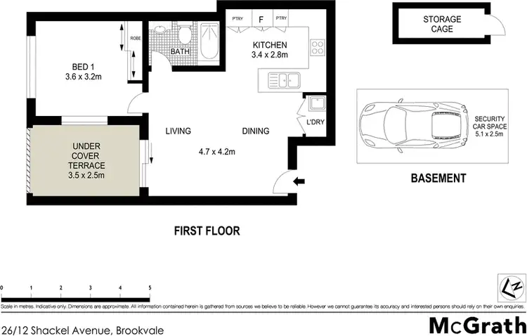 Floorplan of Homely apartment listing, 26/12 Shackel Avenue, Brookvale NSW 2100