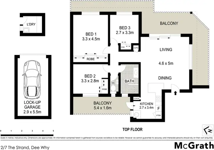 Floorplan of Homely apartment listing, 2/7 The Strand, Dee Why NSW 2099