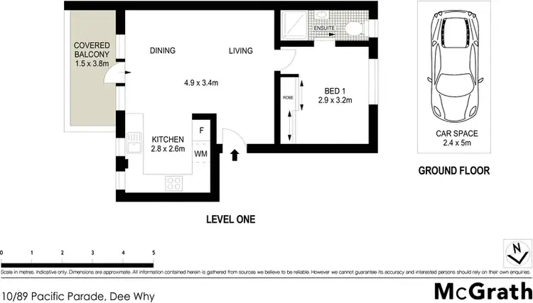 Floorplan of Homely apartment listing, 10/89 Pacific Parade, Dee Why NSW 2099