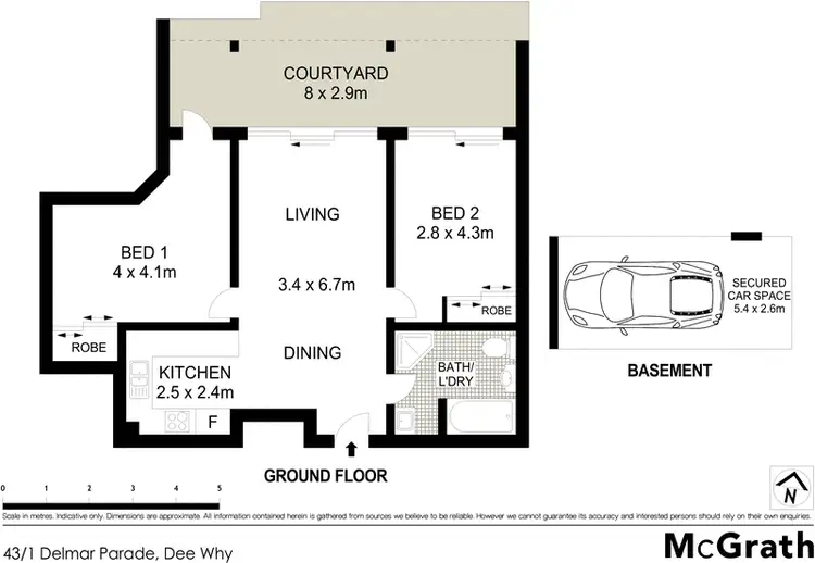 Floorplan of Homely apartment listing, 43/1 Delmar Parade, Dee Why NSW 2099