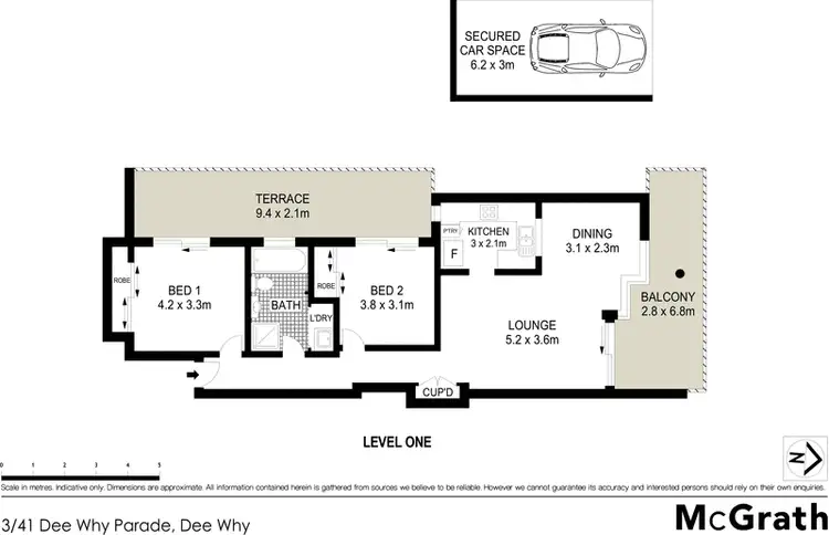 Floorplan of Homely apartment listing, 3/41 Dee Why Parade, Dee Why NSW 2099