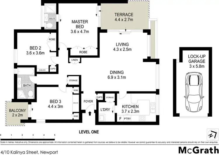 Floorplan of Homely apartment listing, 4/10 Kalinya Street, Newport NSW 2106