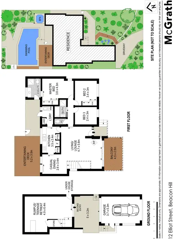 Floorplan of Homely house listing, 12 Elliot Street, Beacon Hill NSW 2100
