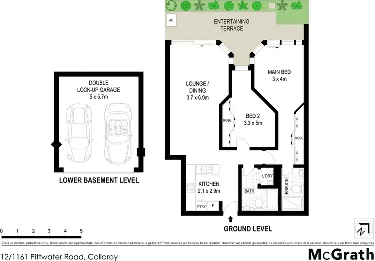 Floorplan of Homely apartment listing, 12/1161 Pittwater Road, Collaroy NSW 2097