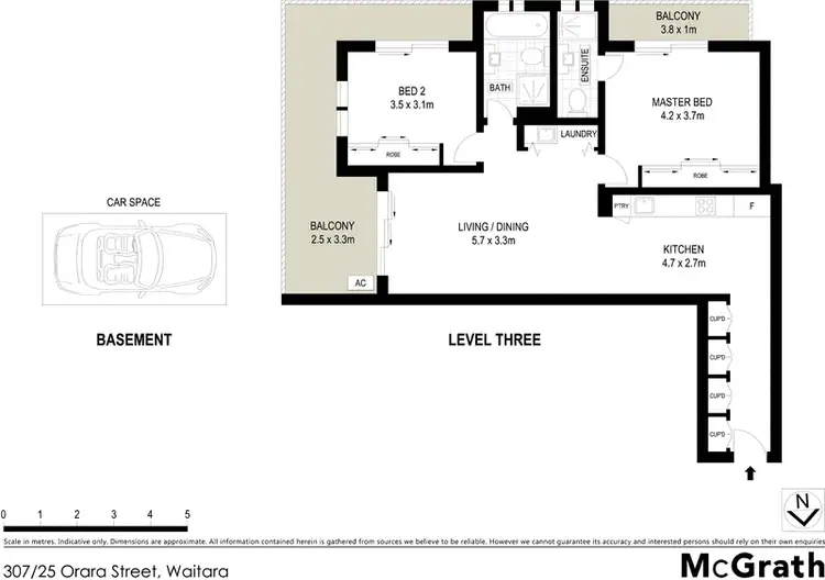 Floorplan of Homely apartment listing, 307/25 Orara Street, Waitara NSW 2077