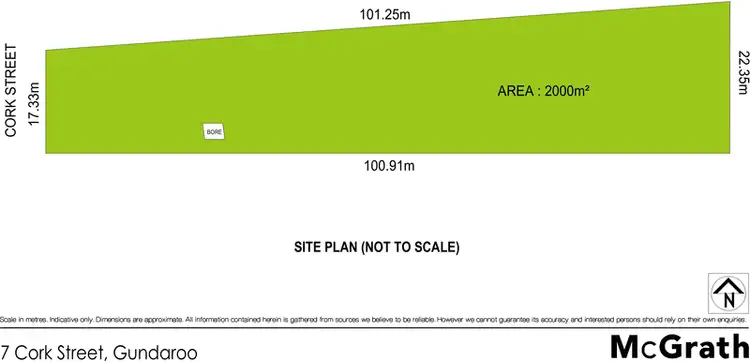 Floorplan of Homely land listing, 7 Cork Street, Gundaroo NSW 2620