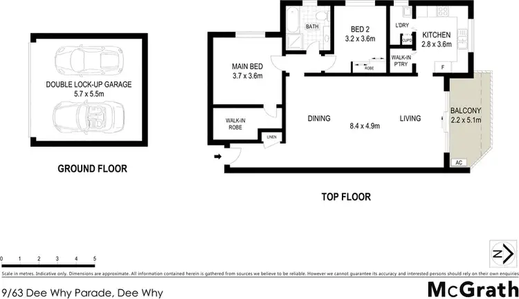 Floorplan of Homely apartment listing, 9/63 Dee Why Parade, Dee Why NSW 2099