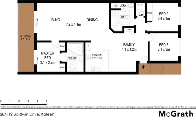 Floorplan of Homely apartment listing, 28/112 Baldwin Drive, Kaleen ACT 2617