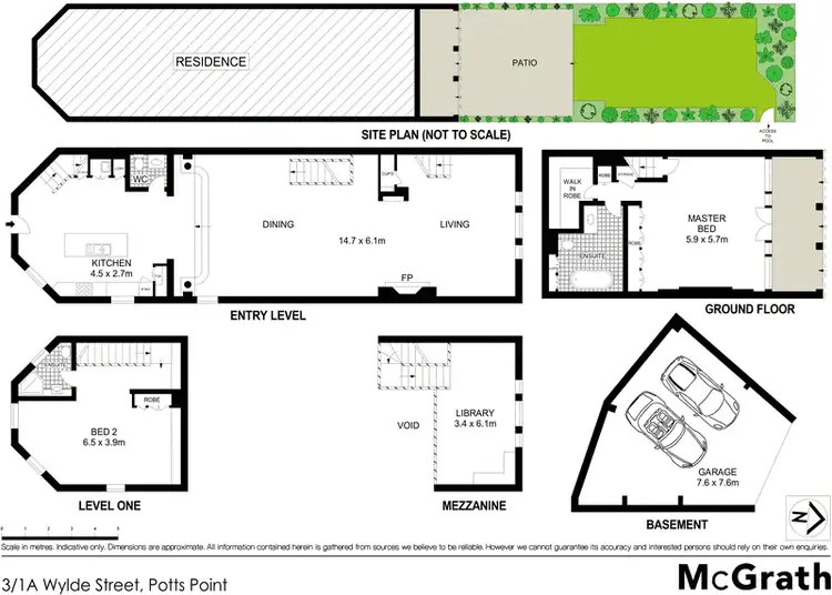 Floorplan of Homely apartment listing, 3/1A Wylde Street, Potts Point NSW 2011