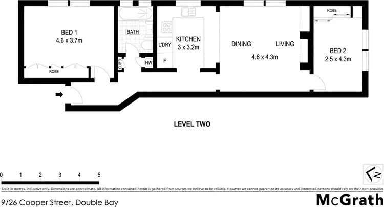 Floorplan of Homely apartment listing, 9/26 Cooper Street, Double Bay NSW 2028