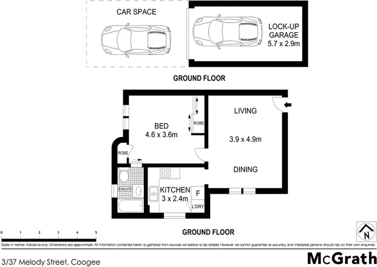Floorplan of Homely apartment listing, 3/37 Melody Street, Coogee NSW 2034