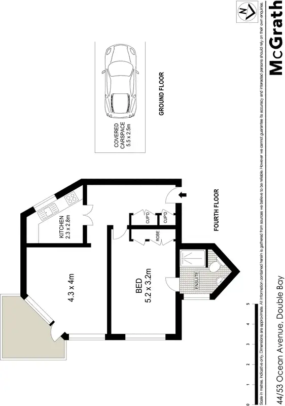 Floorplan of Homely apartment listing, 44/53 Ocean Avenue, Double Bay NSW 2028