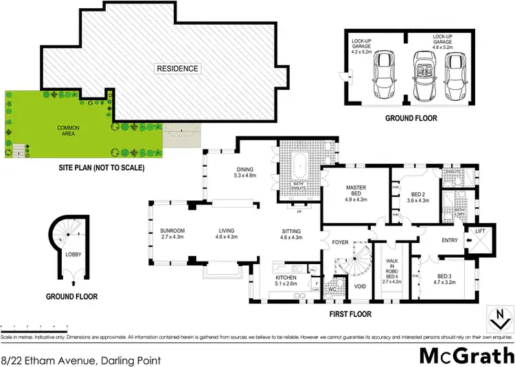 Floorplan of Homely apartment listing, 8/22 Etham Avenue, Darling Point NSW 2027