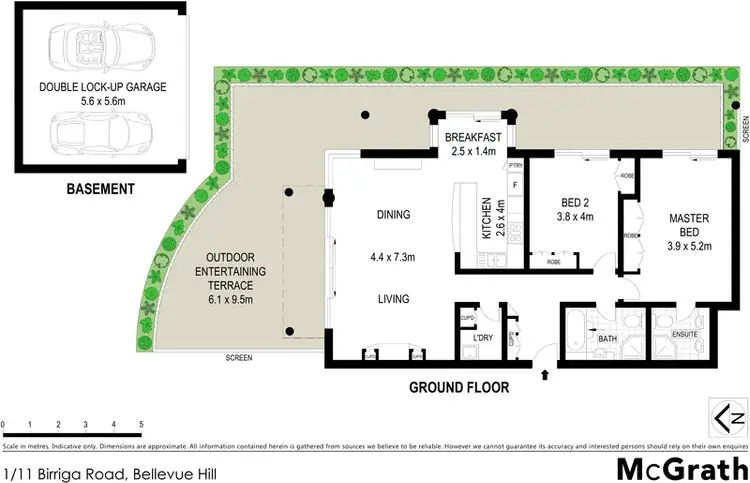 Floorplan of Homely apartment listing, 1/11 Birriga Road, Bellevue Hill NSW 2023