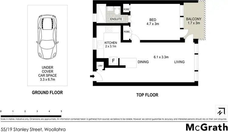 Floorplan of Homely apartment listing, 55/19 Stanley Street, Woollahra NSW 2025