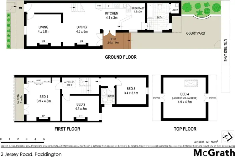 Floorplan of Homely house listing, 2 Jersey Road, Paddington NSW 2021