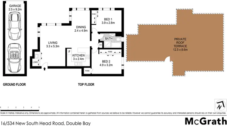 Floorplan of Homely apartment listing, 16/534 New South Head Road, Double Bay NSW 2028