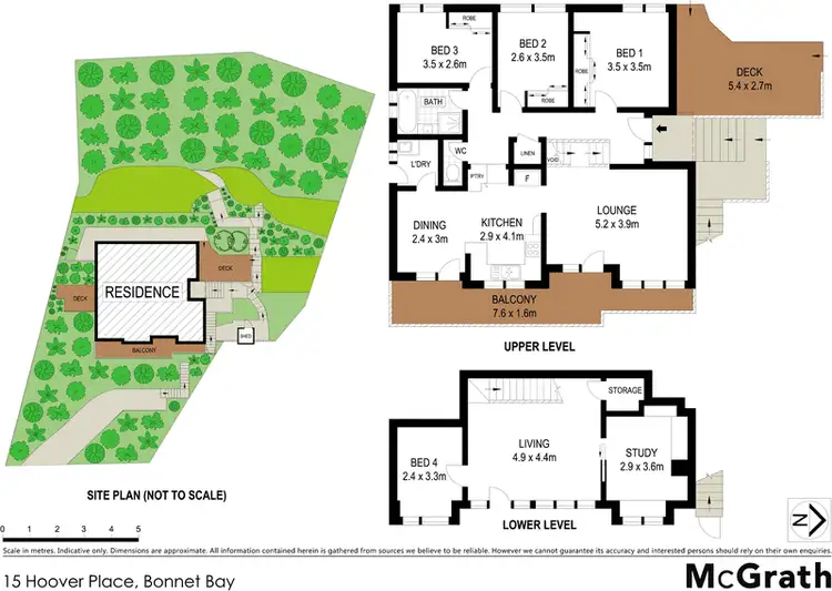Floorplan of Homely house listing, 15 Hoover Place, Bonnet Bay NSW 2226