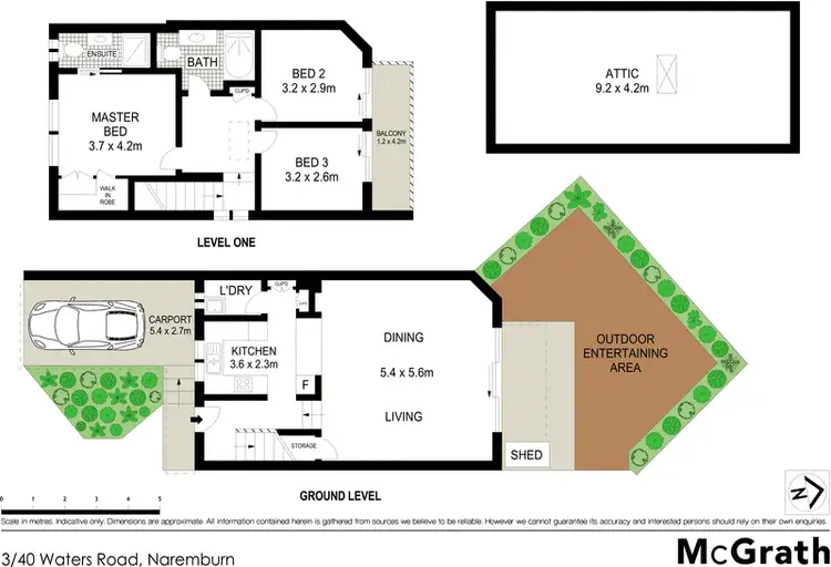 Floorplan of Homely townhouse listing, 3/40 Waters Road, Naremburn NSW 2065