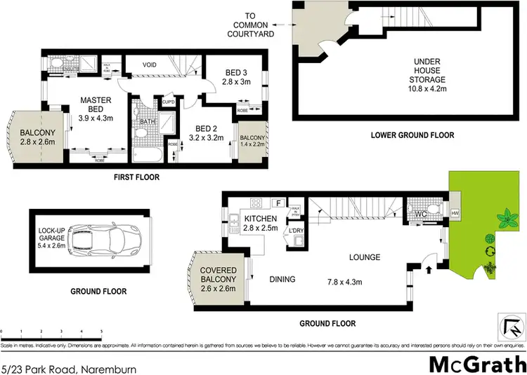 Floorplan of Homely townhouse listing, 5/23 Park Road, Naremburn NSW 2065