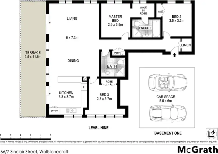 Floorplan of Homely apartment listing, 66/7 Sinclair Street, Wollstonecraft NSW 2065