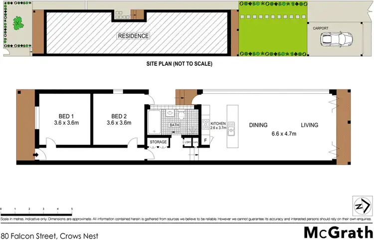 Floorplan of Homely house listing, 80 Falcon Street, Crows Nest NSW 2065