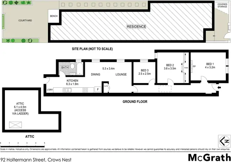 Floorplan of Homely house listing, 92 Holtermann Street, Crows Nest NSW 2065