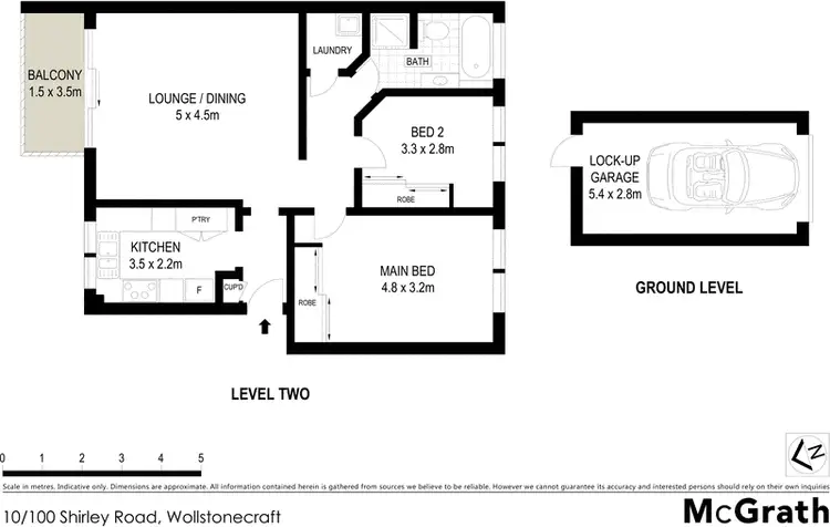 Floorplan of Homely apartment listing, 10/100 Shirley Road, Wollstonecraft NSW 2065