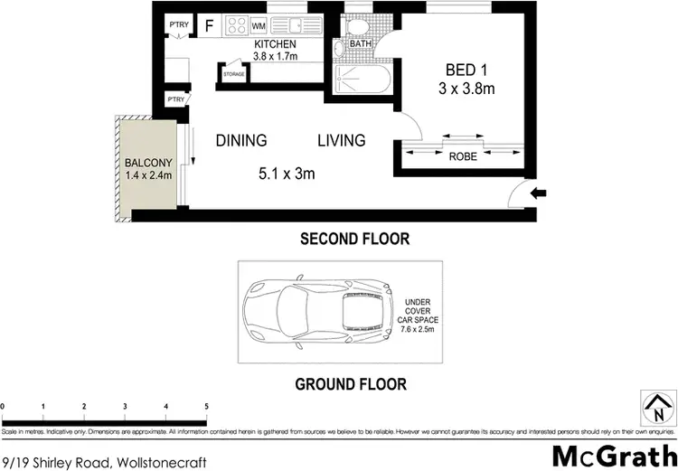 Floorplan of Homely apartment listing, 9/19 Shirley Road, Wollstonecraft NSW 2065