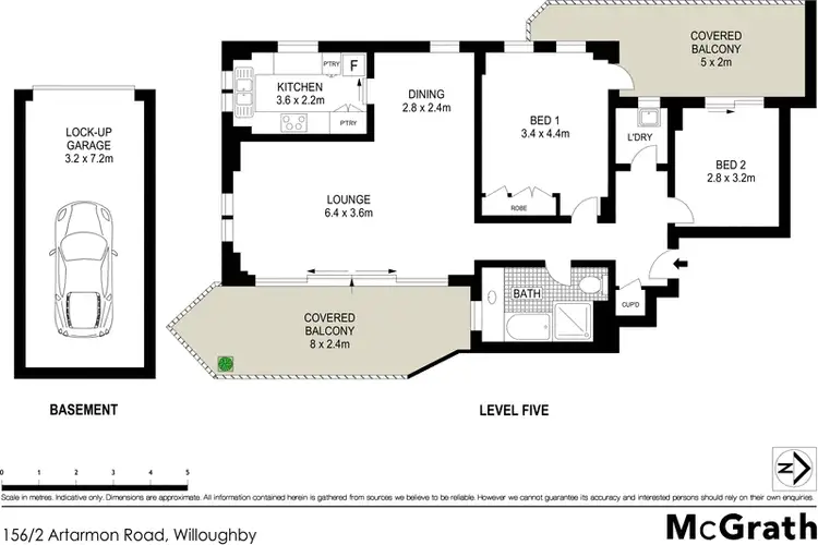 Floorplan of Homely apartment listing, 156/2 Artarmon Road, Willoughby NSW 2068